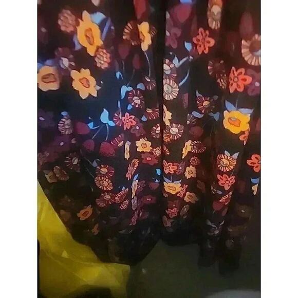 womens lularoe amelia dress Sz S Floral Excellent CR4 A-LINE Party Cocktail - Picture 4 of 9